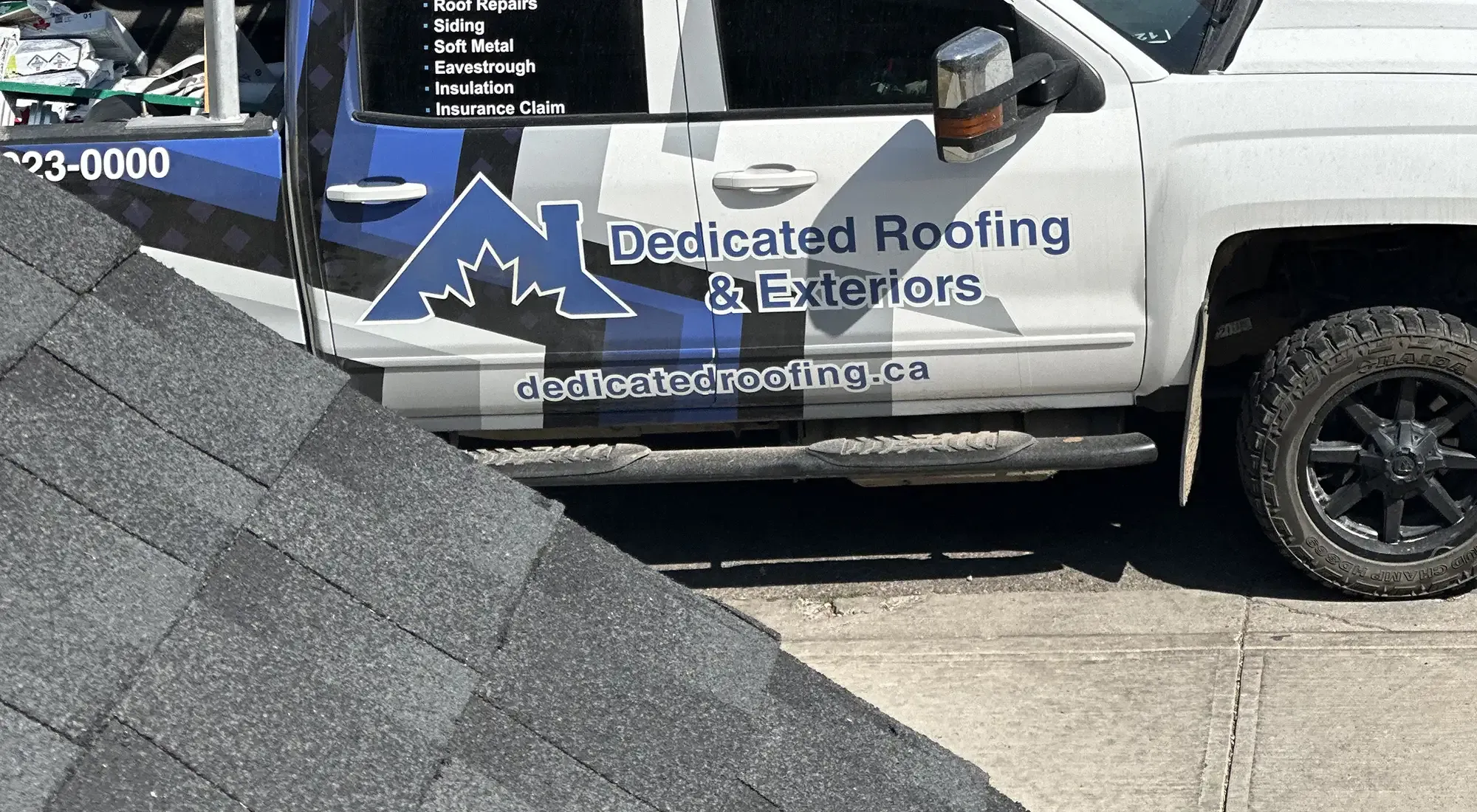 Dedicated Roofing & Exteriors interior page header