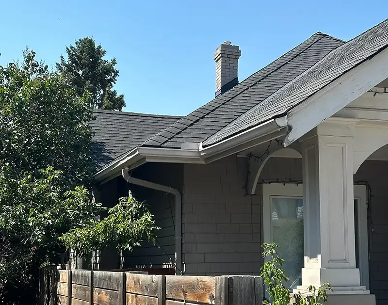 A Calgary home roof project managed by Dedicated Roofing & Exteriors.